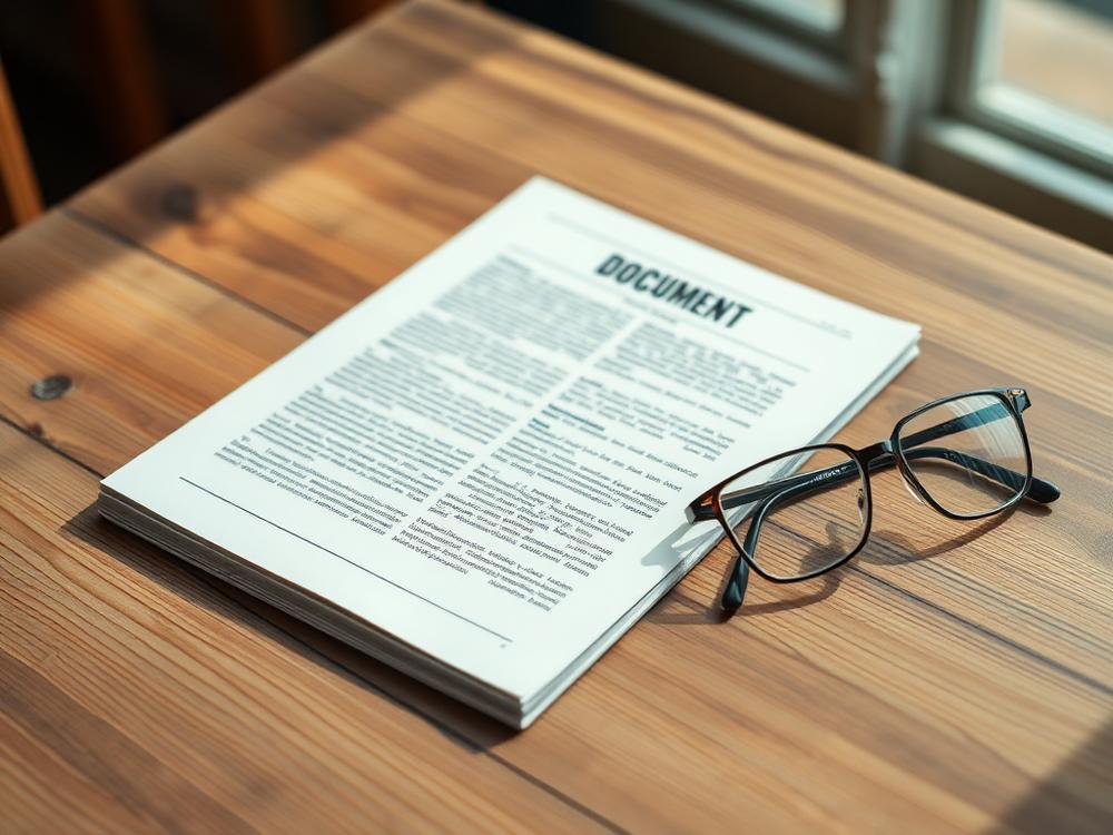 Ausgedruckter Plan mit Checkliste